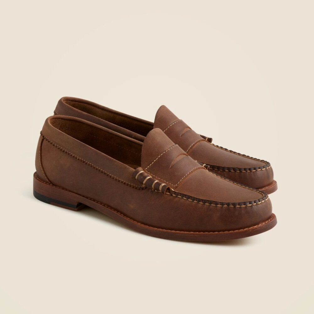 J.Crew Camden loafers with leather soles